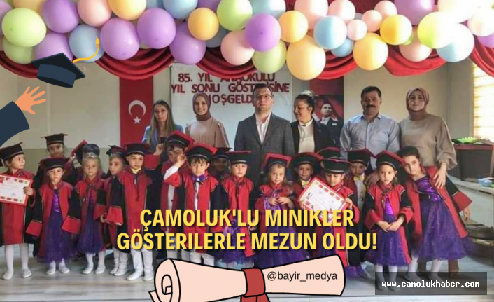 Çamoluk 85.Yıl Ana Okulu Öğrencileri İlk Okula İlk Adımlarını Attı!