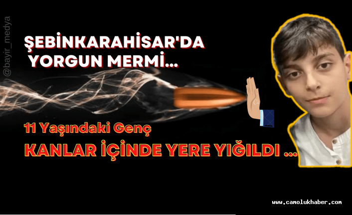 Şebinkarahisar'da Yorgun Mermi İsabet Eden Çocuk Yaralandı!