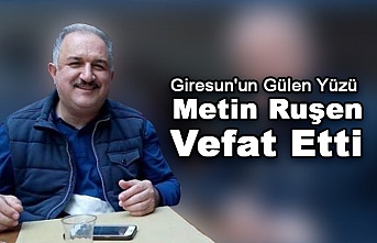Giresun'un Gülen Yüzü Metin Ruşen Vefat Etti.