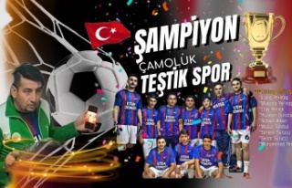Tebrikler! Şampiyon Teştik Spor