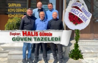 Sarpkaya Derneği Kongresini Yaptı. Başkan Gümgüm...