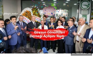 Giresun Gönüllüleri Derneği Açılışını Yaptı.