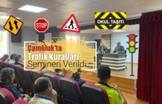 Çamoluk'ta Trafik Kuralları ve Öğrenci Güvenliği için Seminer Düzenlendi.