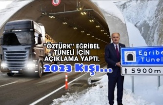 Kapalı Eğribel Tüneli 2023 Kışında da Tek Tüp!