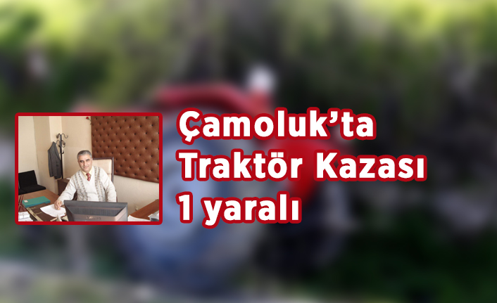 Çamoluk'ta Trafik Kazası 1 yaralı