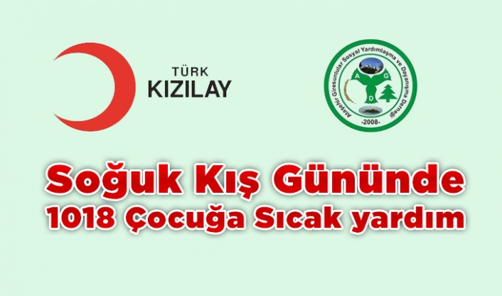 Soğuk Kış Gününde 1018 Çocuğa Sıcak yardım