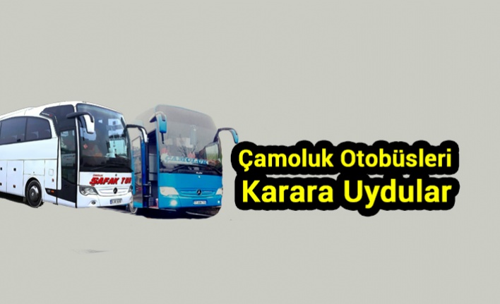 Çamoluk Otobüsçüleri Karara Uydu