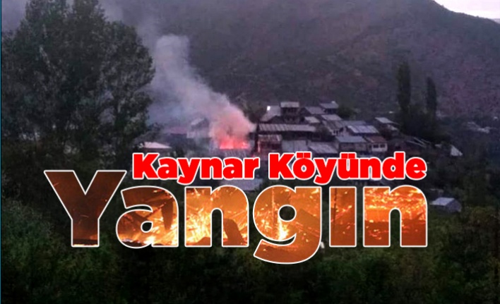 Kaynar (Münük) Köyünde Yangın