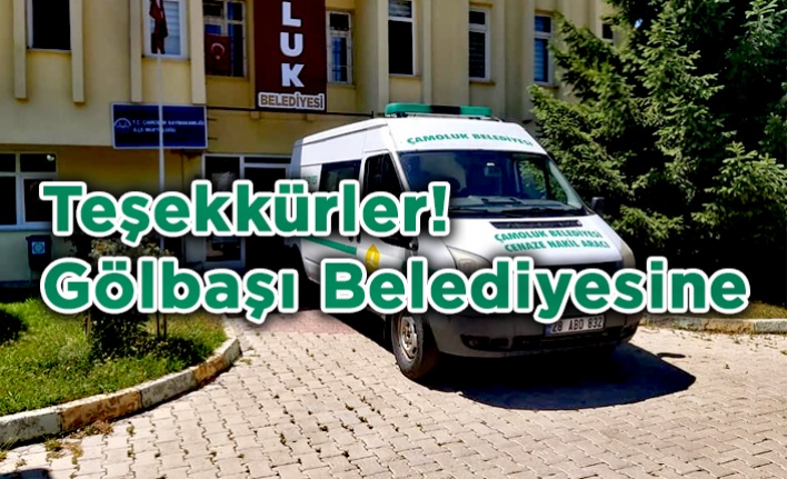 Teşekkürler Gölbaşı Belediyesi