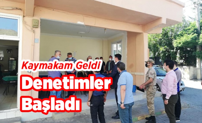 Kaymakam Geldi Denetimler Başladı