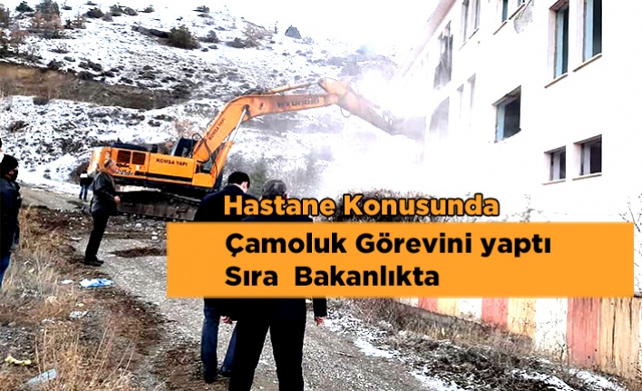 Çamoluk Hastanesi İçin İlk Kazma Vuruldu