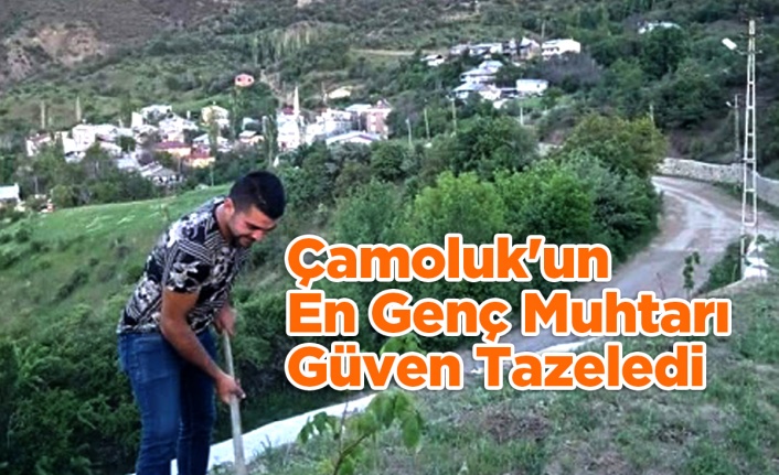 Çamoluk'un En Genç Muhtarı Güven Tazeledi