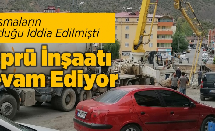 Köprü İnşaatı Devam Ediyor.