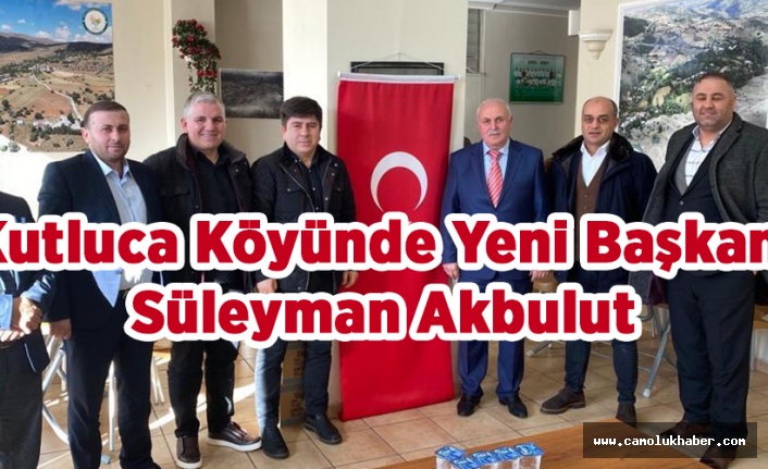 Kutluca Köyünde Yeni Başkan Süleyman Akbulut