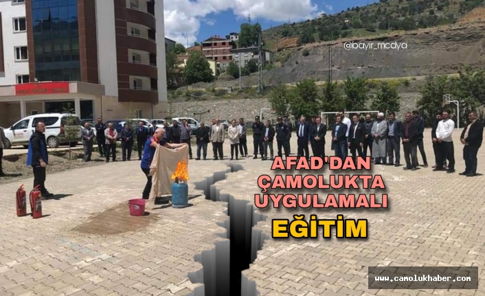 AFAD Çamoluk'ta Tatbikat Yaptı!