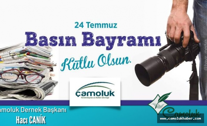 Başkan Hacı Canik Basın Bayramı Münasebetiyle Bir Mesaj Yayımladı!