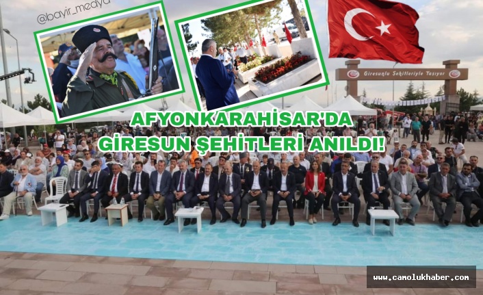 Afyonkarahisar'da Giresun Şehitleri Anıldı!