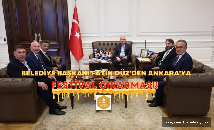 Çamoluk Belediye Başkanı Fatih Düz Bal Festivali Daveti İçin Yoğun Mesaide