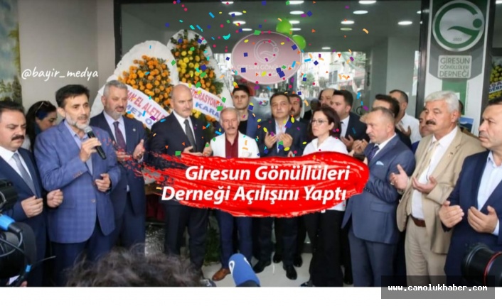 Giresun Gönüllüleri Derneği Açılışını Yaptı.