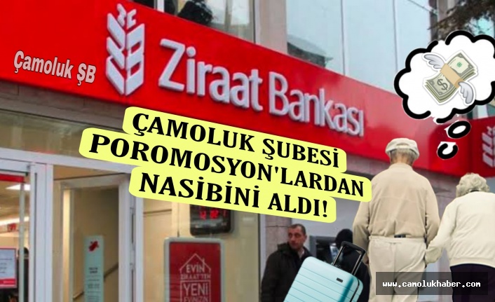 Ziraat Bank Çamoluk Şubesi promosyonlardan Nasibini Aldı!