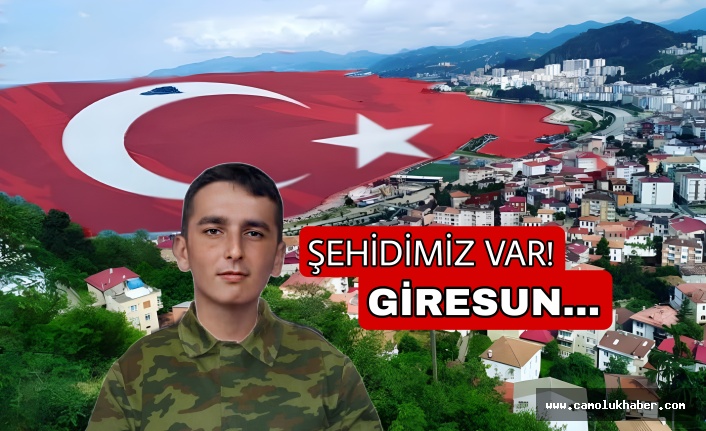 Giresun'a Şehit Ateşi Düştü