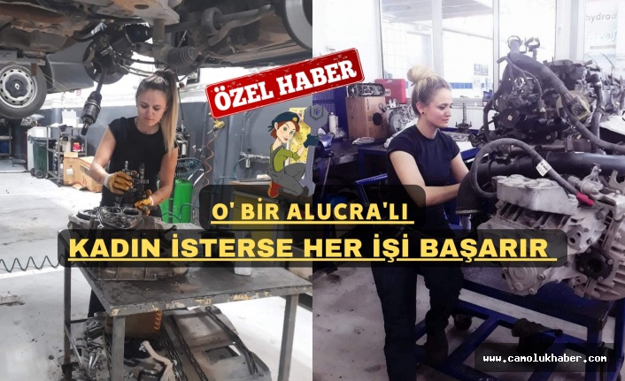 Alucra'lı Burcu Usta, Erkek Meslektaşlarına Taş Çıkartıyor!