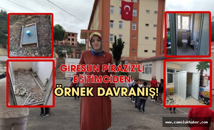 Piraziz'deki Eğitimci Aldığı Promosyonu Okuluna Harcadı!