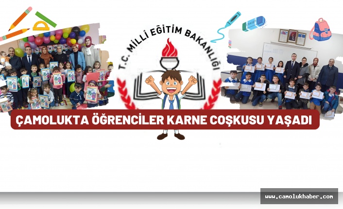 Çamoluk'ta Öğrenciler Karne Coşkusu Yaşadı!