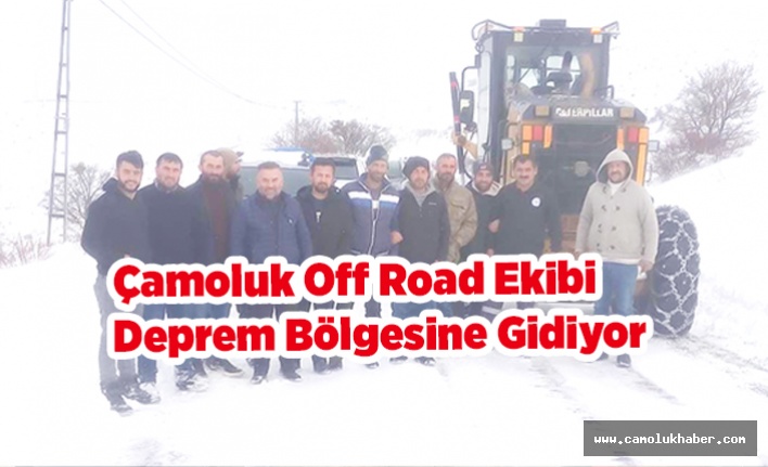 Çamoluk Off Road'da Deprem Bölgesi İçin Yolda