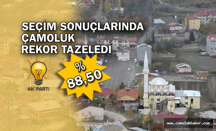 Seçim Sonuçlarında Çamoluk Rekor Tazeledi!