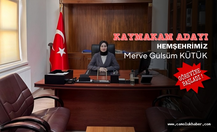 Çamoluk Usluca'lı Kaymakam Adayımız Görevine Başladı!