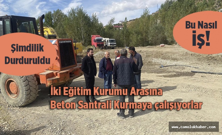 Bu Nasıl iş?  İki Okul Arasına Beton Santrali Kurmak