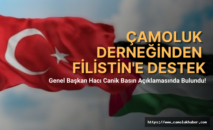 Çamoluk Derneği "Filistin'e Destek" Basın Açıklamasında Bulundu!