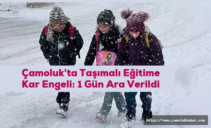 Çamoluk'ta Taşımalı Eğitime Kar Engeli: 1 Gün Ara Verildi