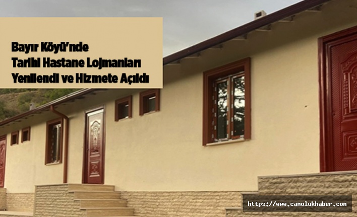 Bayırköyü'nde Tarihi Hastane Lojmanları Yenilendi ve Hizmete Açıldı