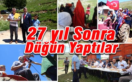  27 Yıl Sonra Düğün Yaptılar