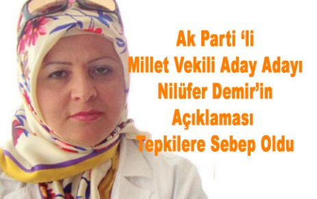 Ak Parti'li Vekil Adayından Tepki Çeken Açıklama