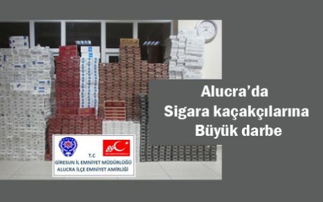 Alucra'da Sigara Kaçakçılarına ağır darbe