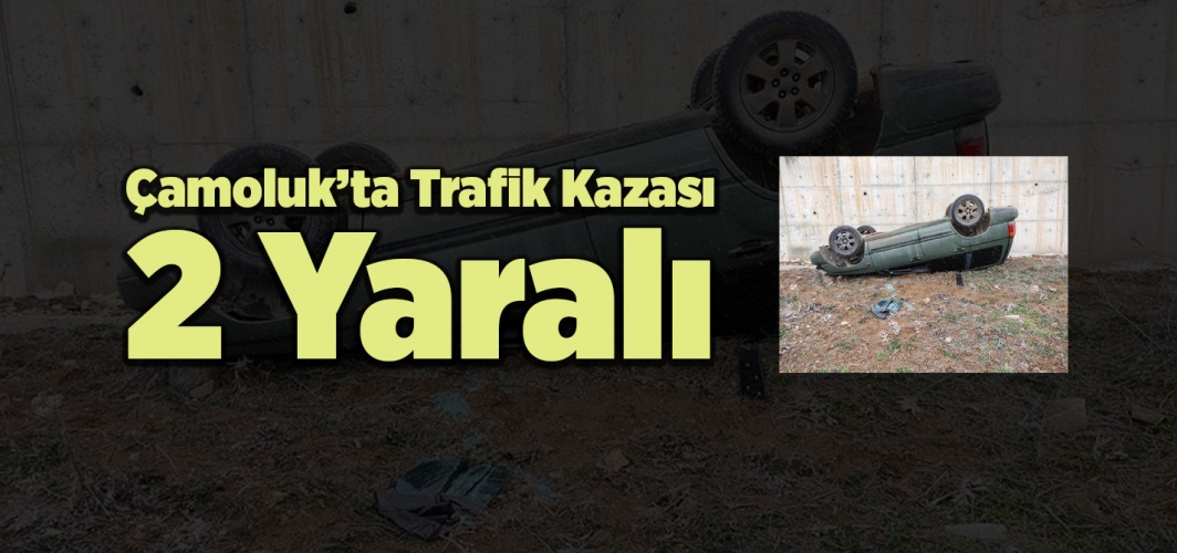 Çamoluk'ta Trafik Kazası 2 Yaralı