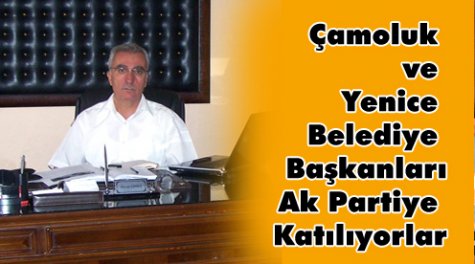 Belediye Başkanı Özcan Çinici Ak Parti'ye Katılıyor.