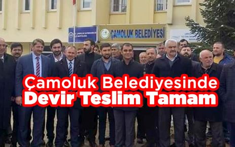 Çamoluk Belediyesinde Devir Teslim Tamam