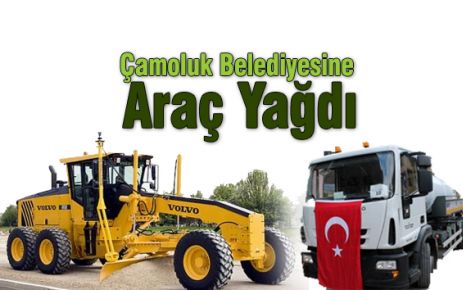 Çamoluk Belediyesine Araç yağdı 