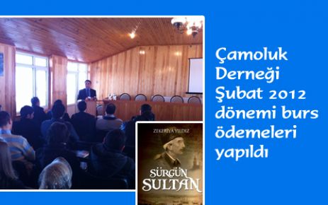  Çamoluk Derneği Şubat ayı bursları ödendi