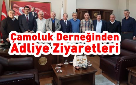 Çamoluk Derneğinden Adliye Ziyaretleri