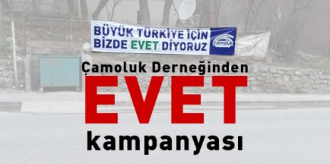 Çamoluk Derneğinden EVET Kampanyası