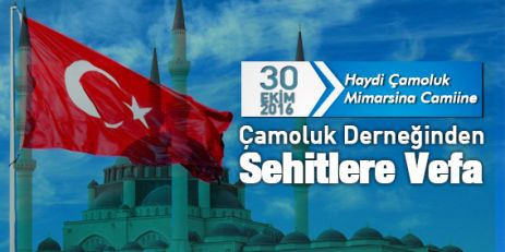 Çamoluk Derneğinden Şehitlere Vefa