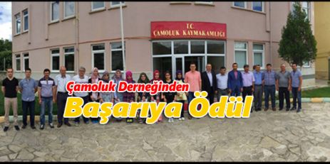  Çamoluk Derneneğinden başarılı öğrencilere ödül