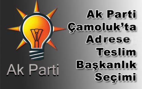 Çamoluk'ta Adrese Teslim Başkanlık Seçimi mi?