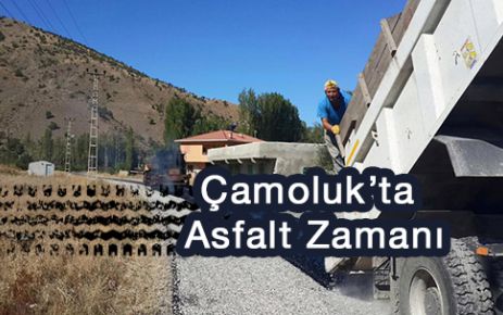 Çamoluk'ta Asfalt Zamanı