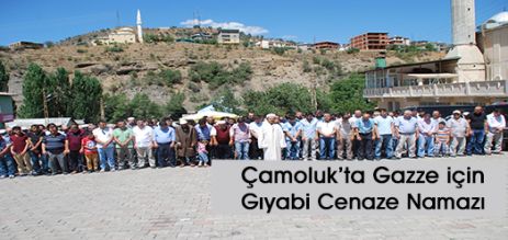 Çamoluk'ta Gazze için gıyabi Cenaze Namazı